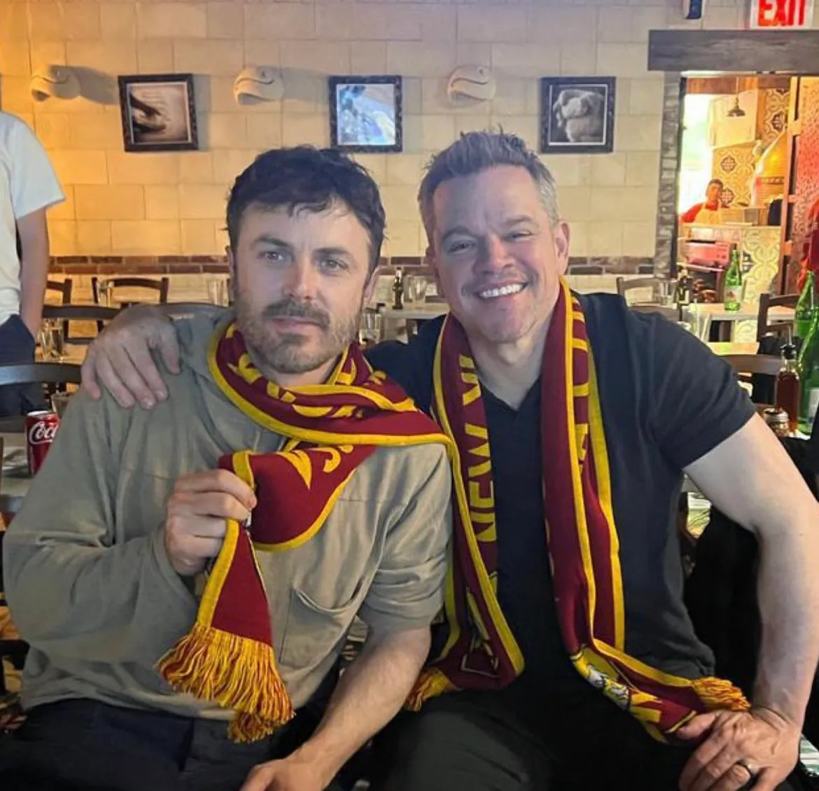 matt damon e casey affleck roma club new york