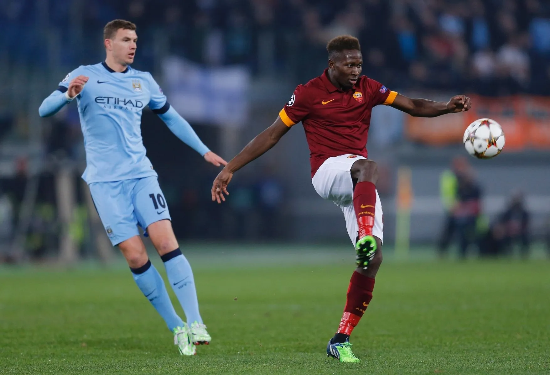 mbiwa dzeko roma manchester city 101214