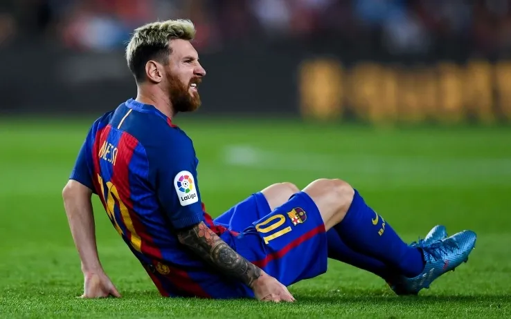 messi infortunio getty