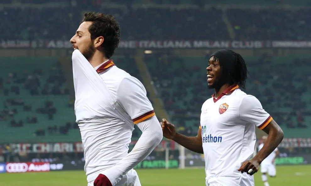 milan roma 2 2 destro gervinho esultano