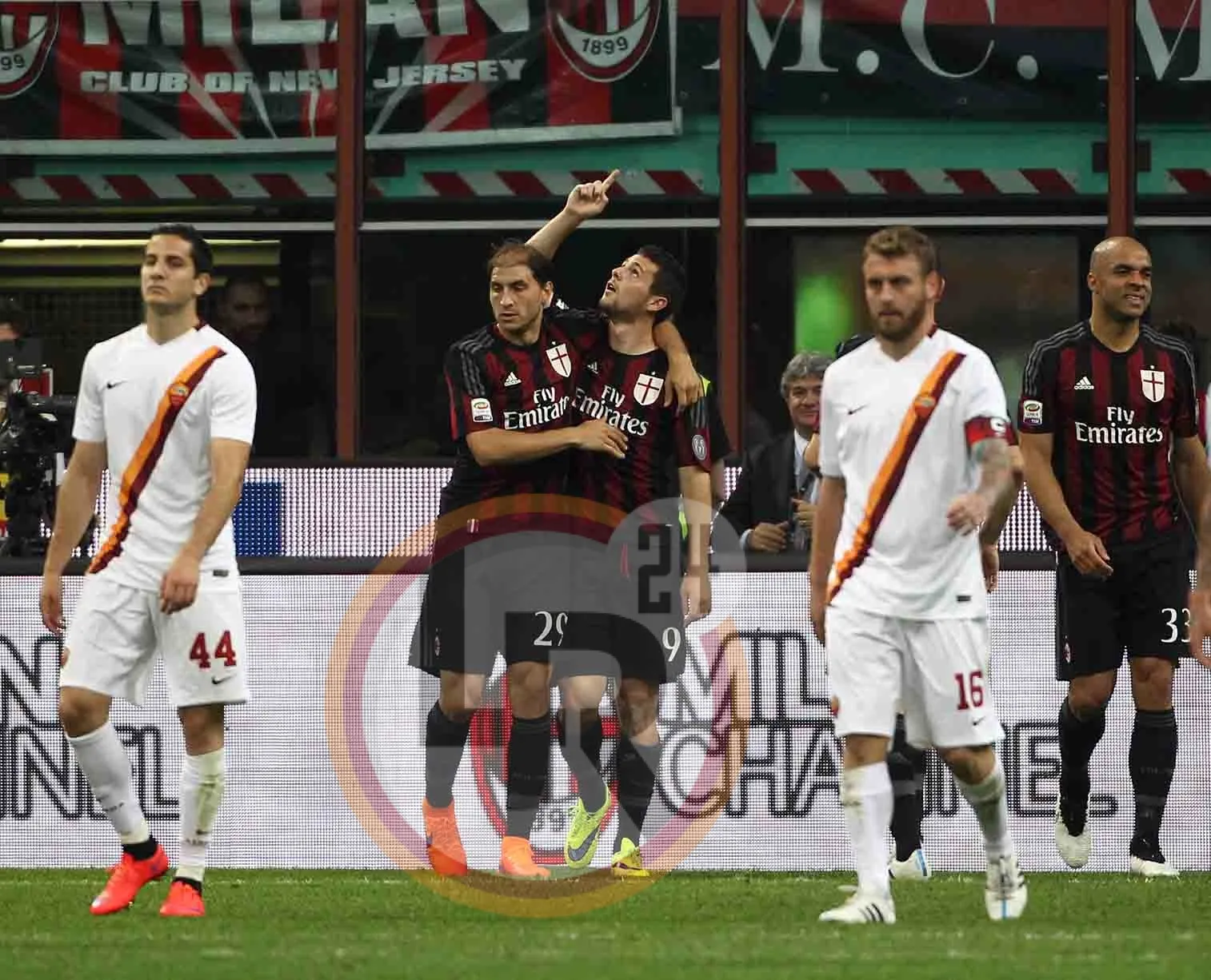 milan roma destro esulta 9515 mancini