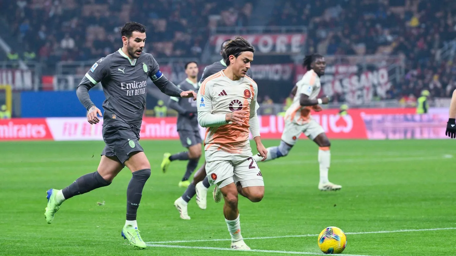 milan roma dybala theo hernandez