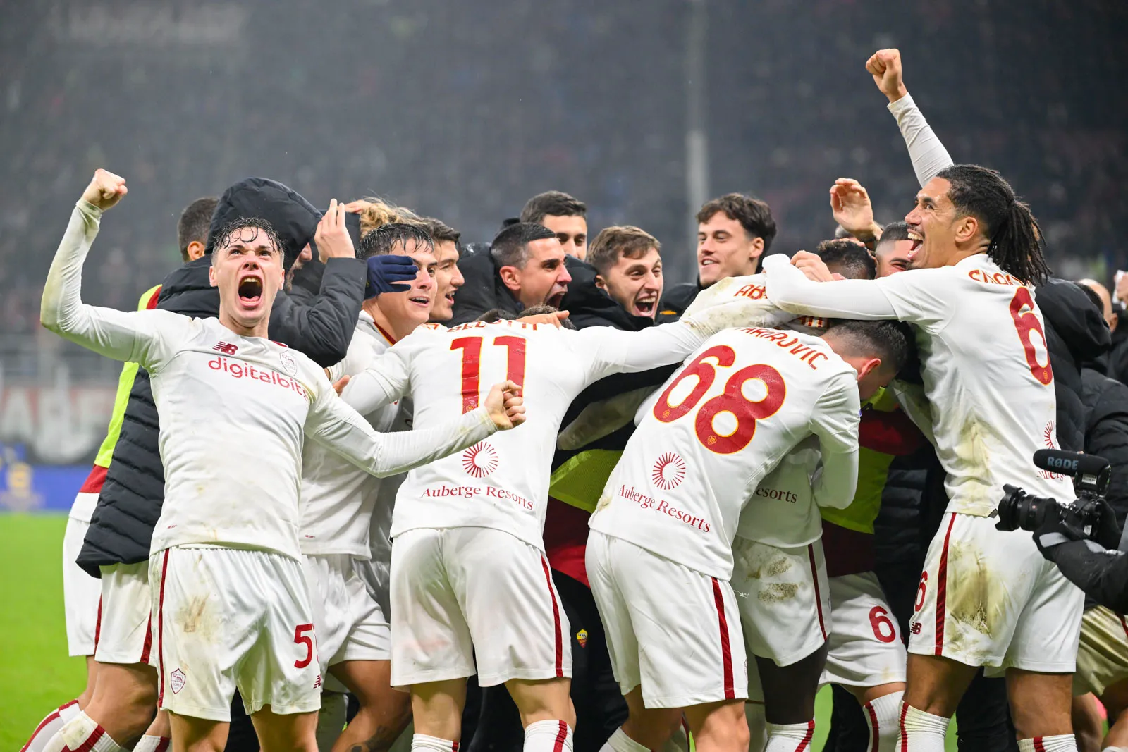 milan roma esultanza finale