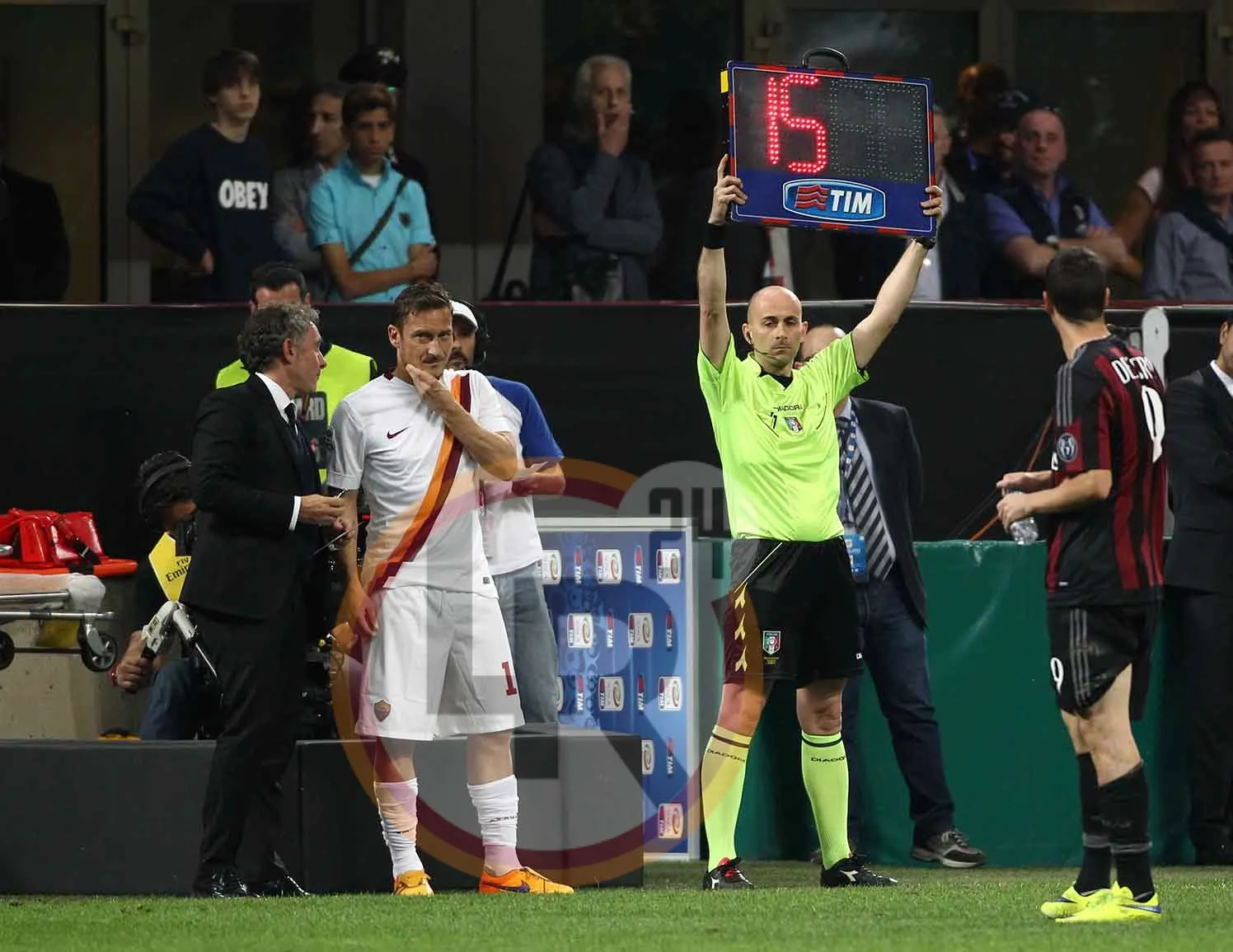 milan roma totti 2 9515 mancini