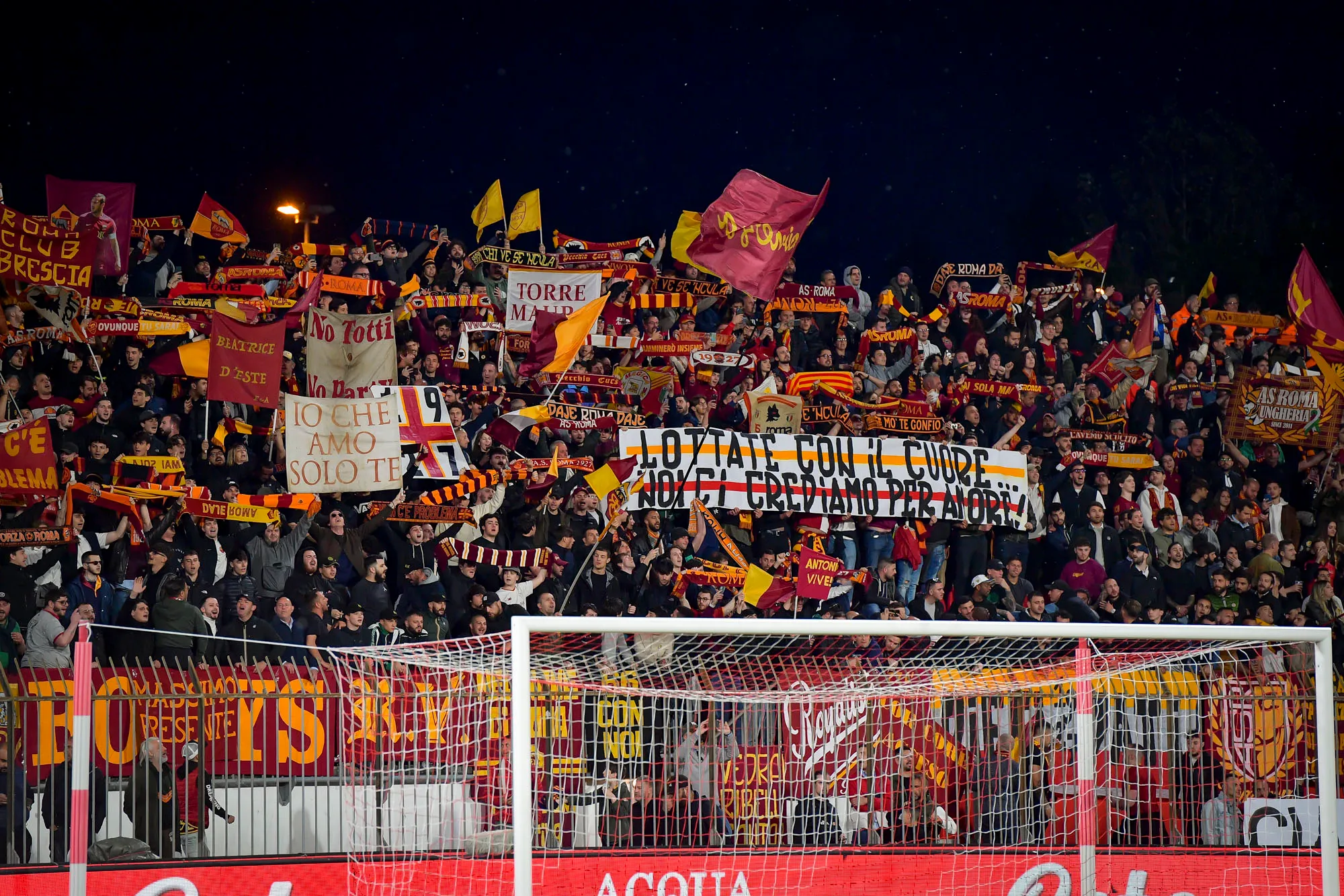 monza roma striscione settore ospiti 1