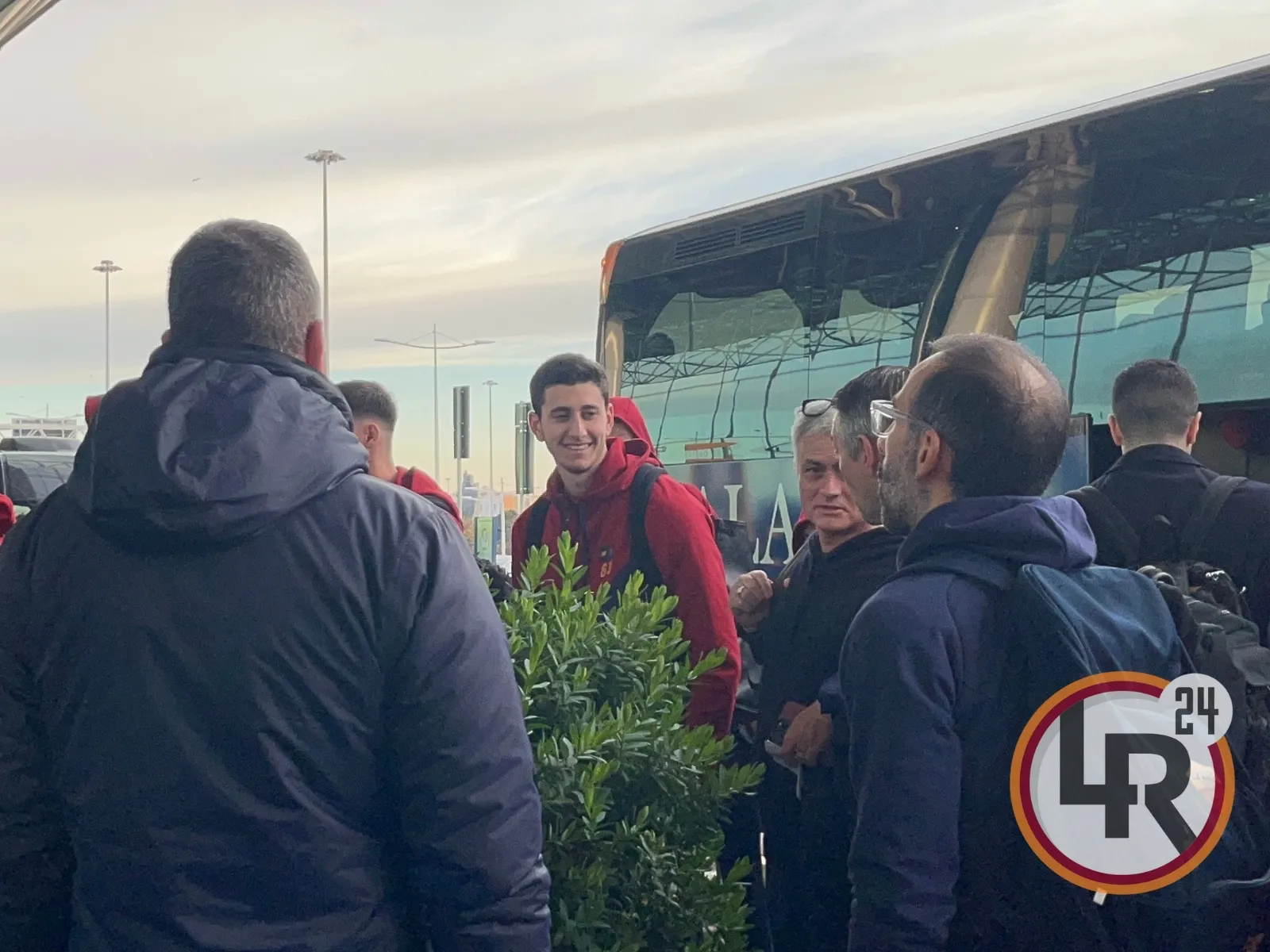 mourinho e boer fiumicino partenza