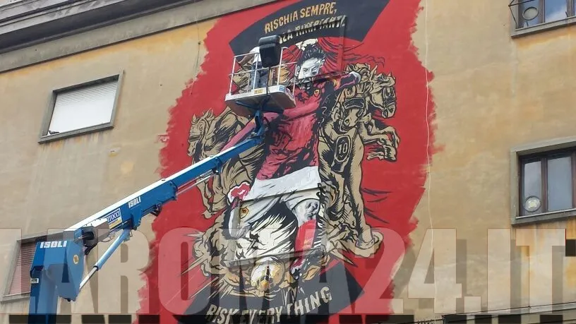 murales totti piazza ragusa ottima lr24