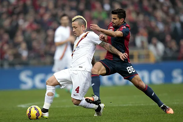 nainggolan contrastato genoa roma