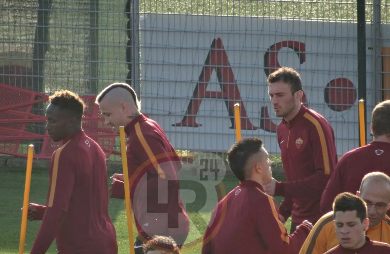 nainggolan yanga torosidis allenamento trigoria