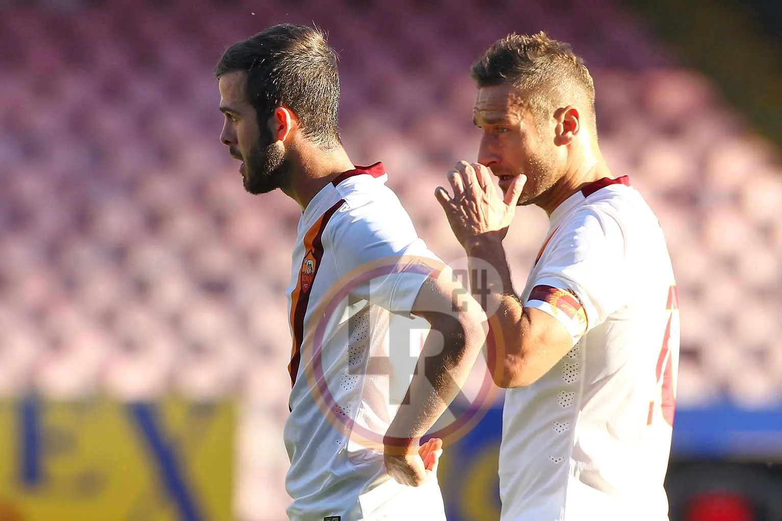 napoli roma pjanic totti mancini