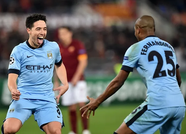 nasri fernandinho roma manchester city 101214
