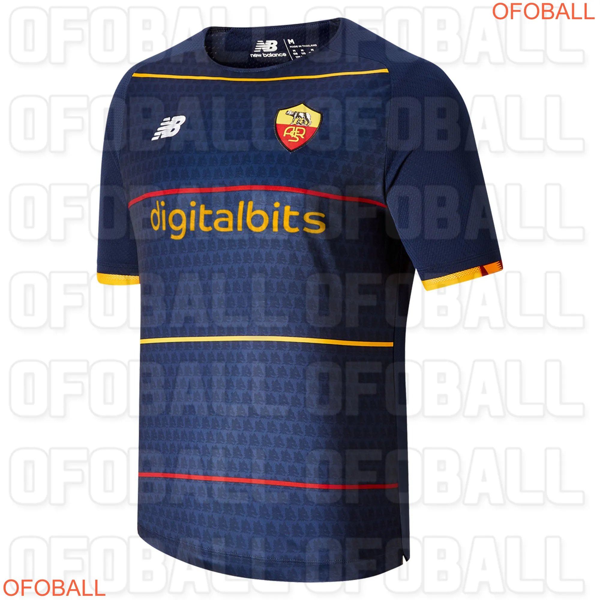 new balance as roma 2021 2022 third kit ofoball 1