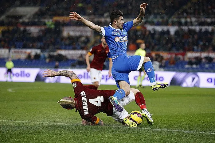 nianggolan scivolata roma empoli
