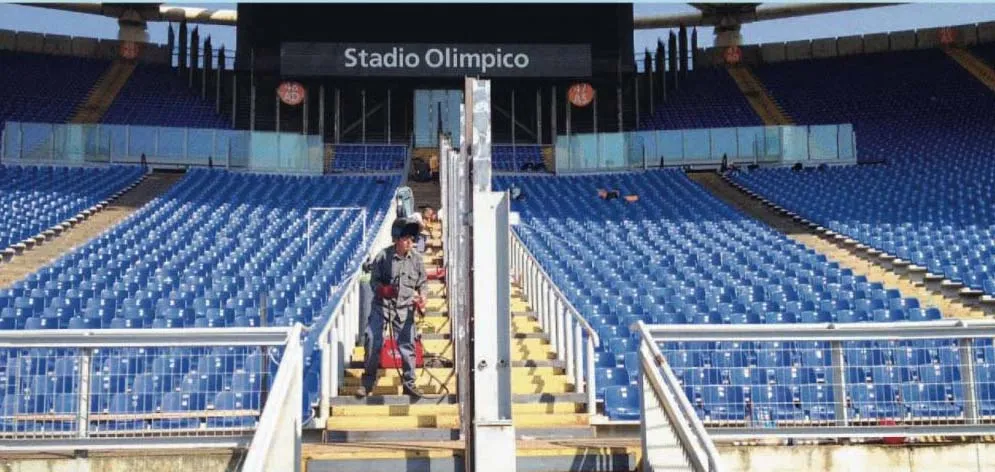 olimpico barriere foto repubblica