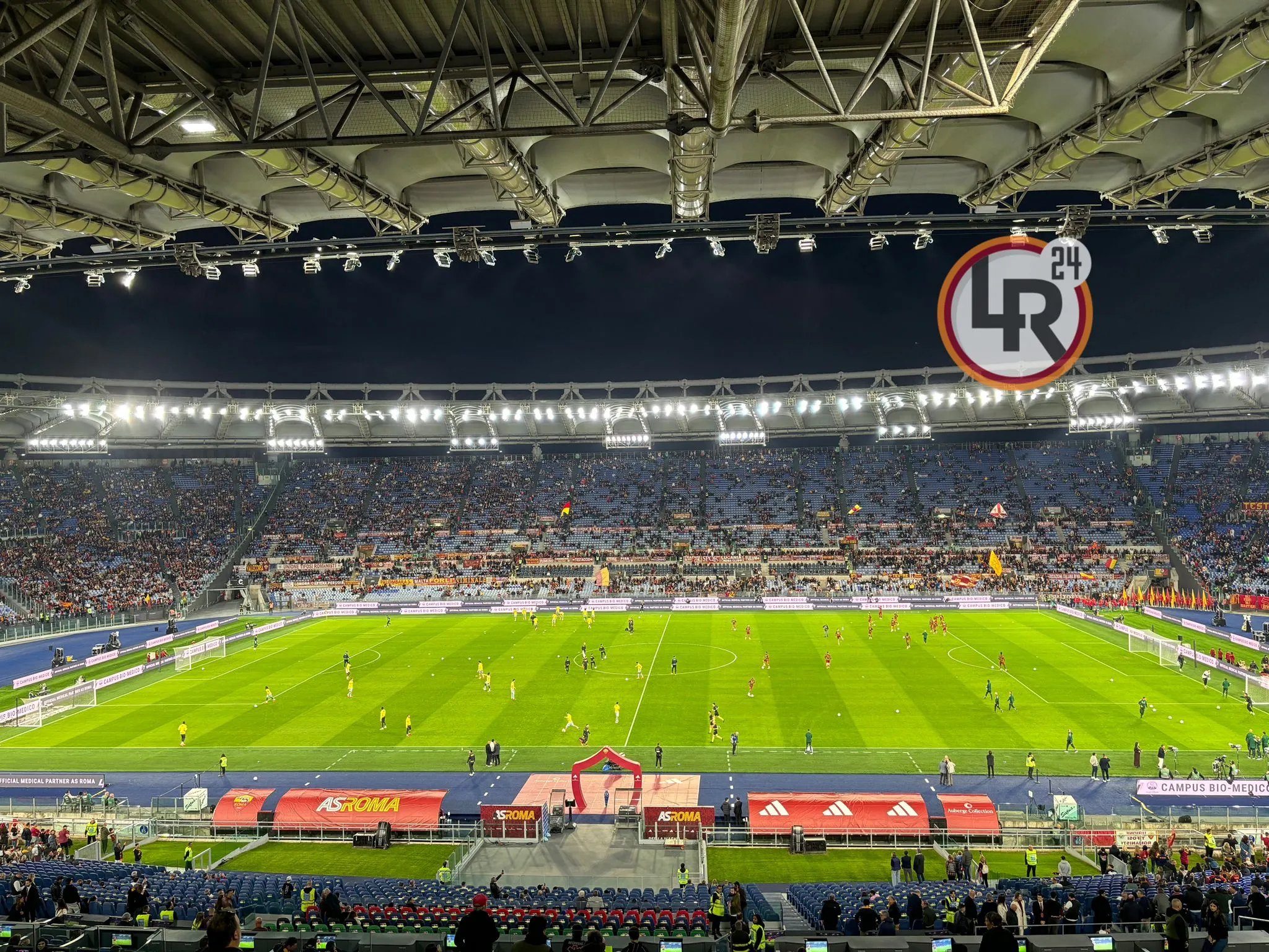 olimpico riscaldamento