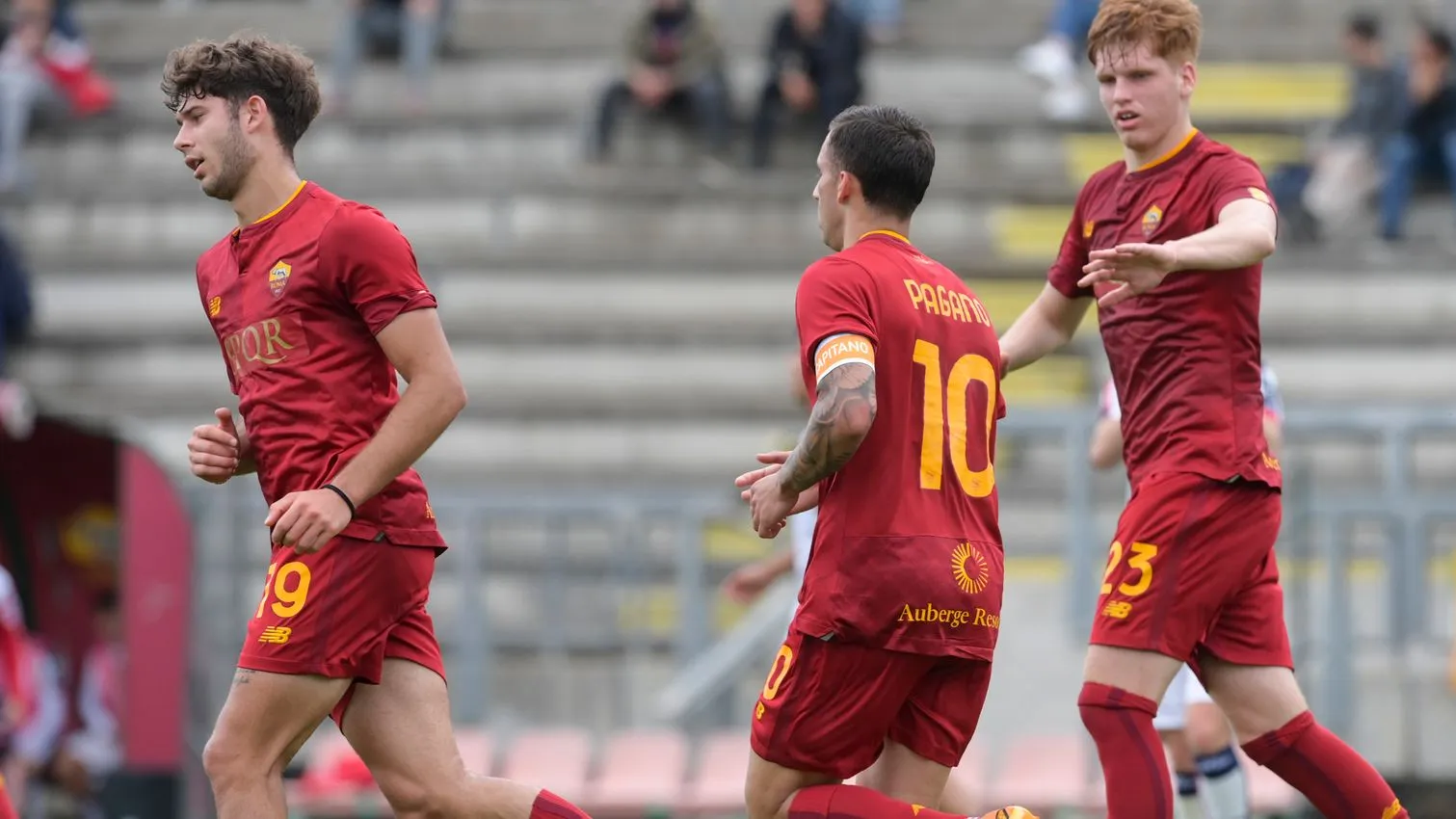 pagano esultanza roma cagliari primavera