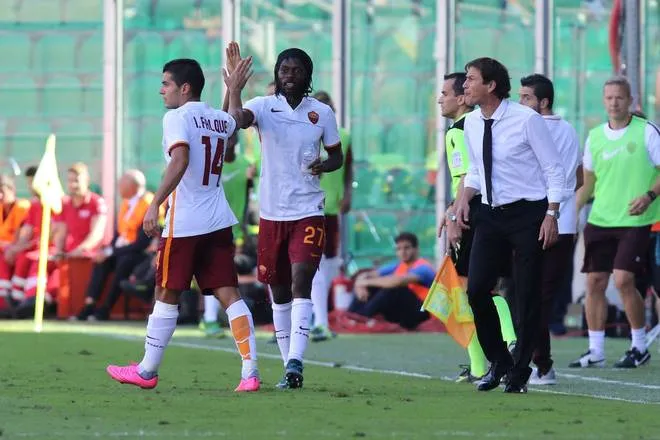 palermo roma esultanza gervinho iago garcia