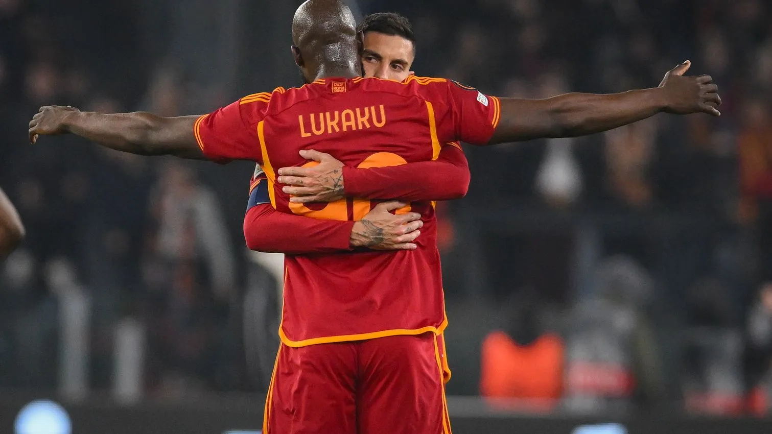 pellegrini e lukaku roma feyenoord