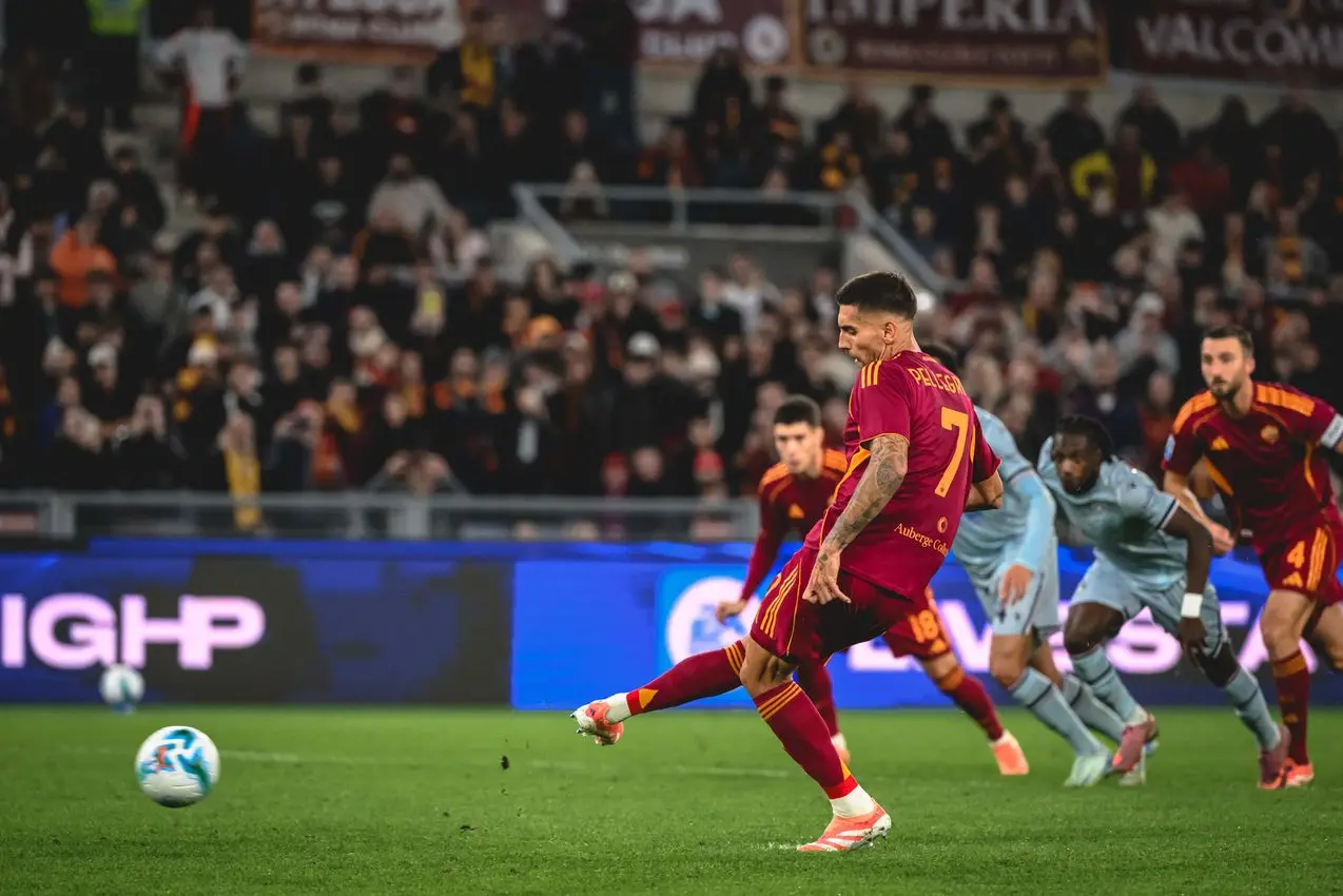 pellegrini rigore 2 roma udinese