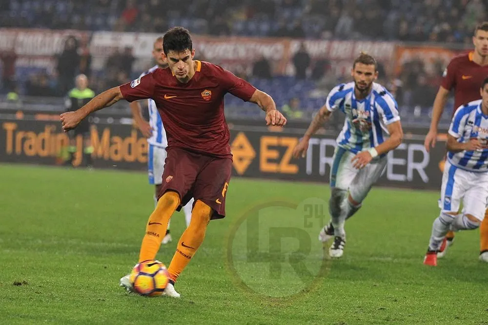 perotti calcia rigore roma pescara