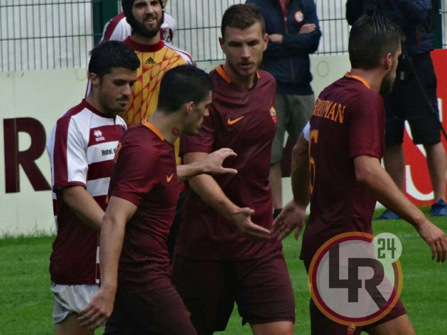 perotti e strootman cinque a dzeko