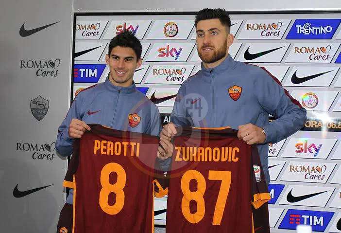 perotti zukanovic posa maglia presentazione mancini