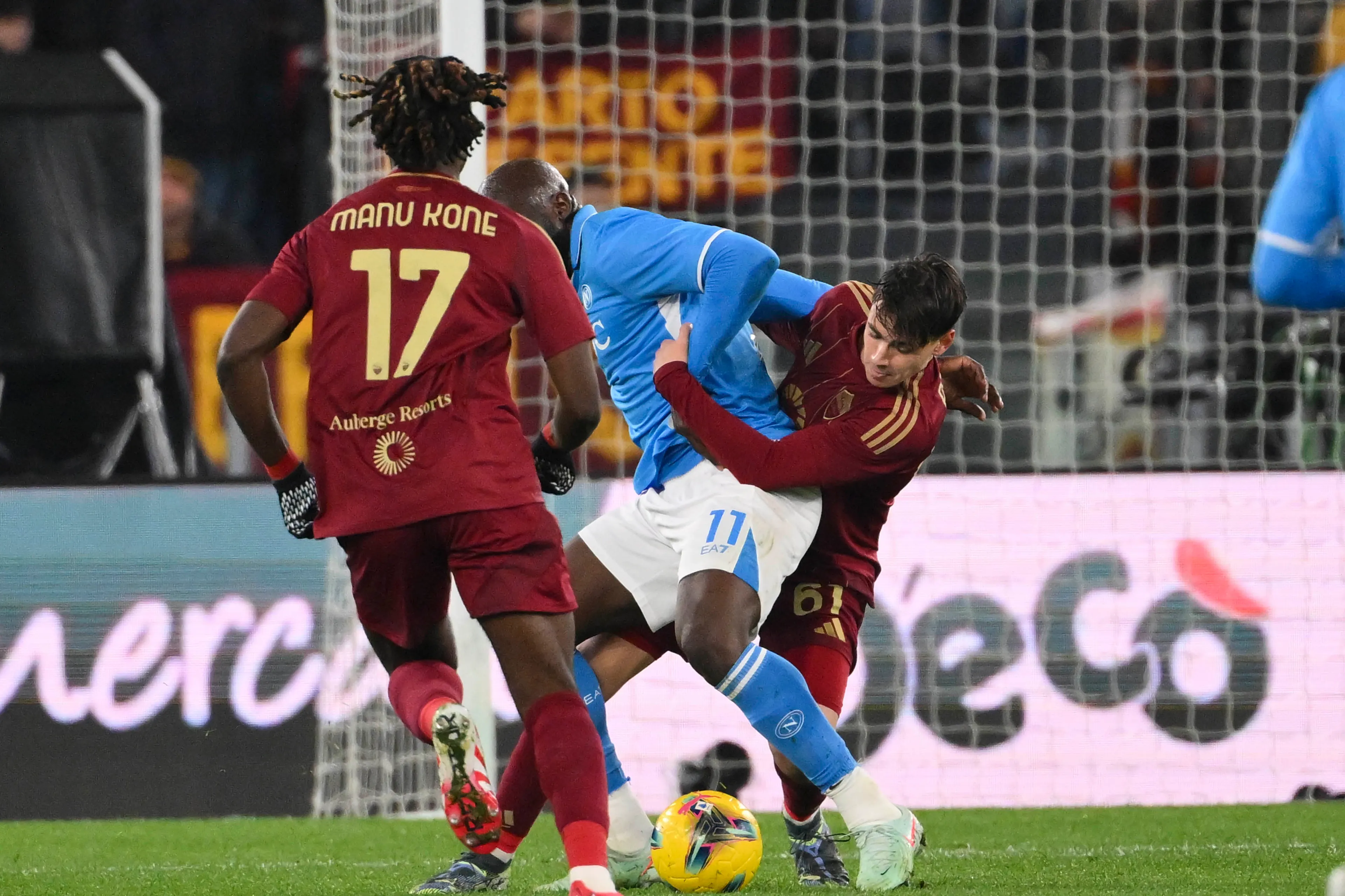 pisilli e lukaku roma napoli