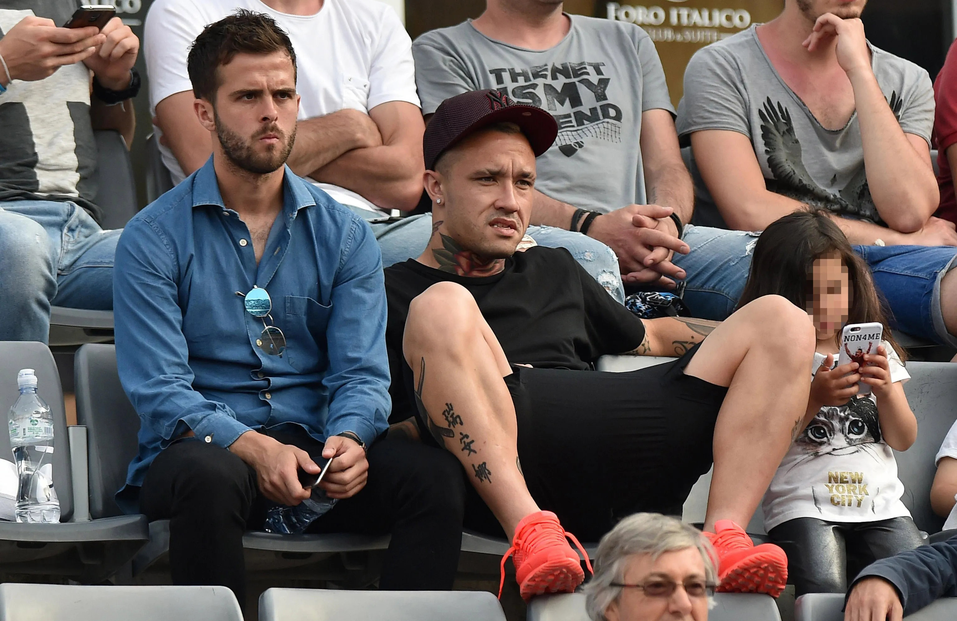 pjanic nainggolan foro italico tennis
