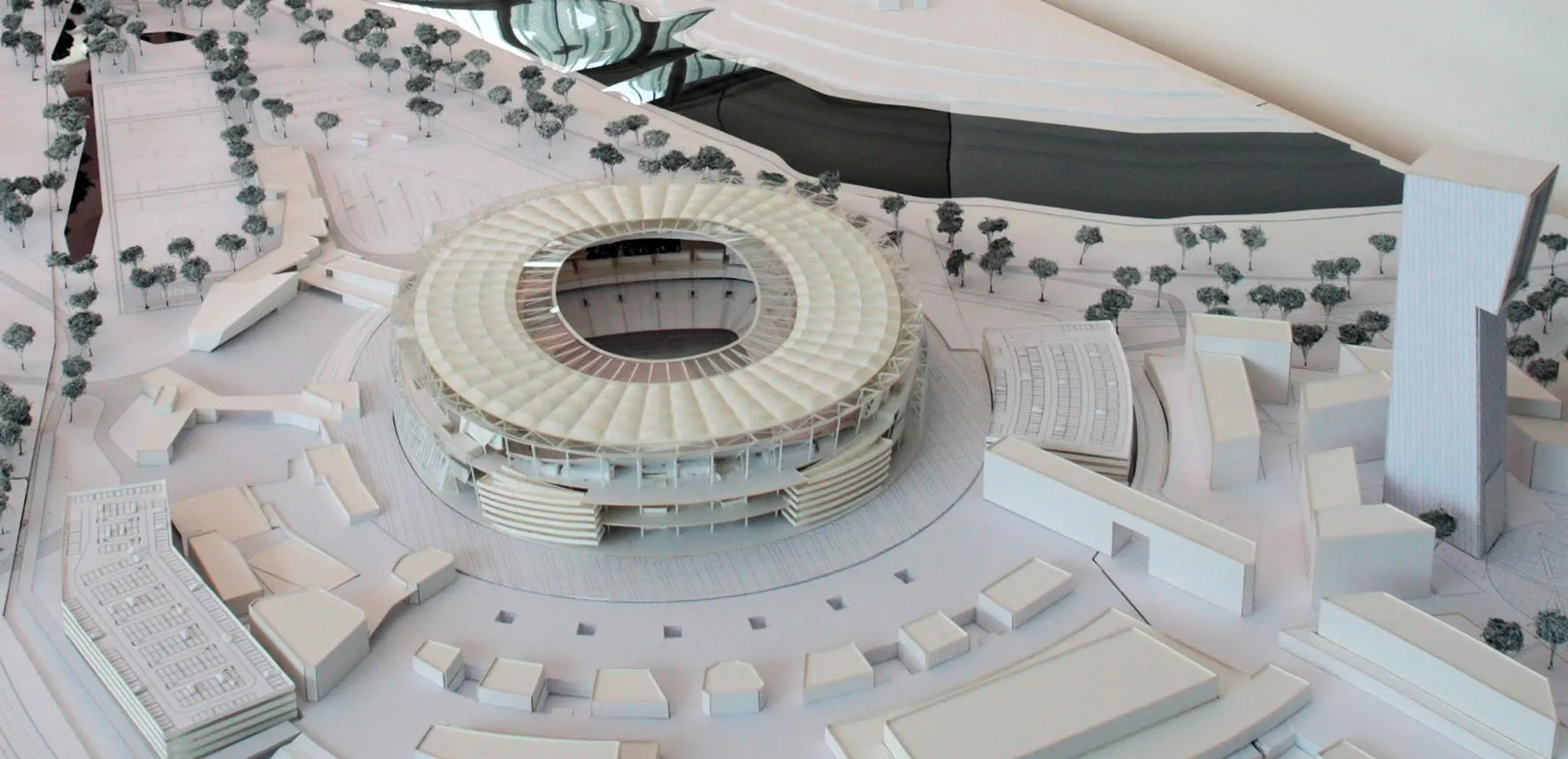 plastico stadio della roma