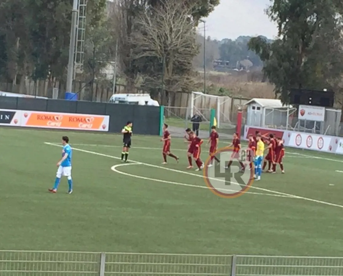 primavera festeggia gol di livio roma napoli lr24