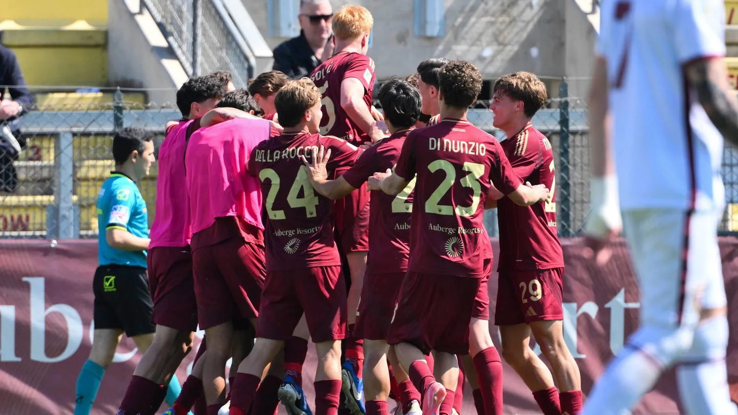 primavera roma torino esultanza squadra