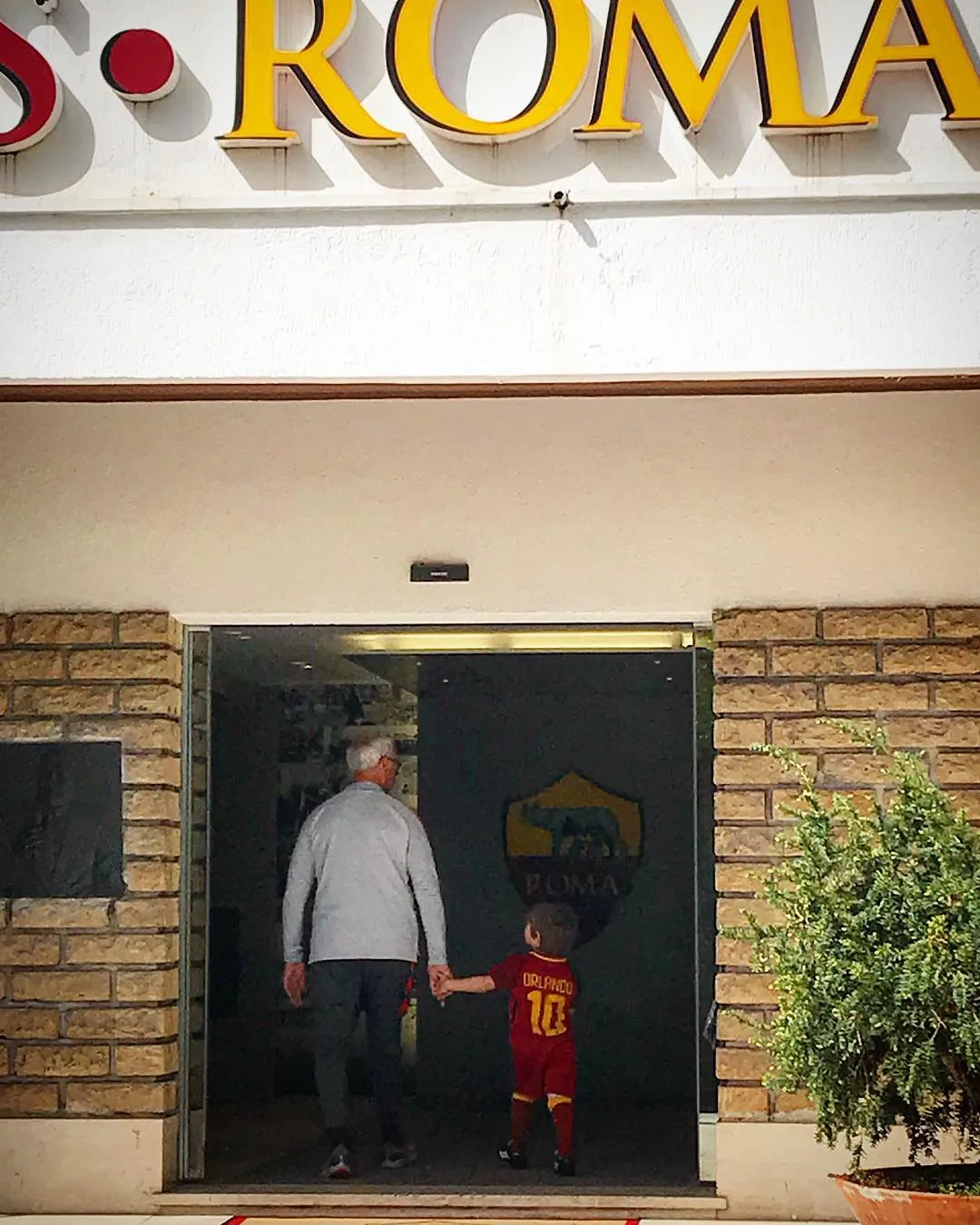 ranieri e il nipote orlando a trigoria