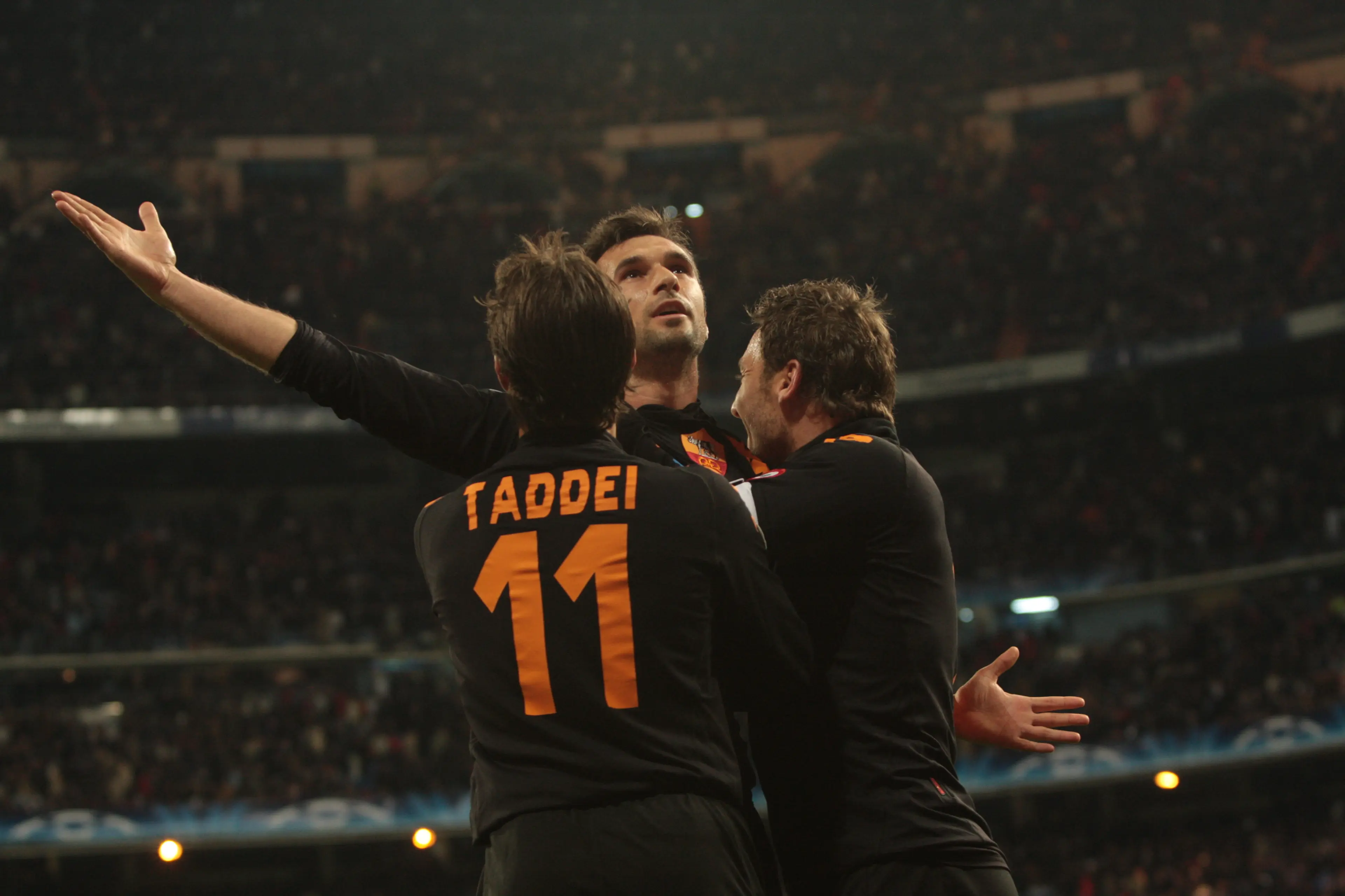 real madrid roma taddei vucinic totti