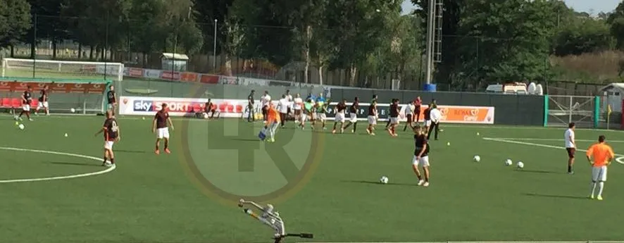 riscaldamento roma primavera youth league