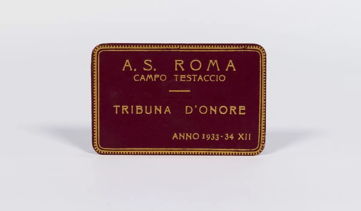 roma abbonamento campo testaccio 1933 34