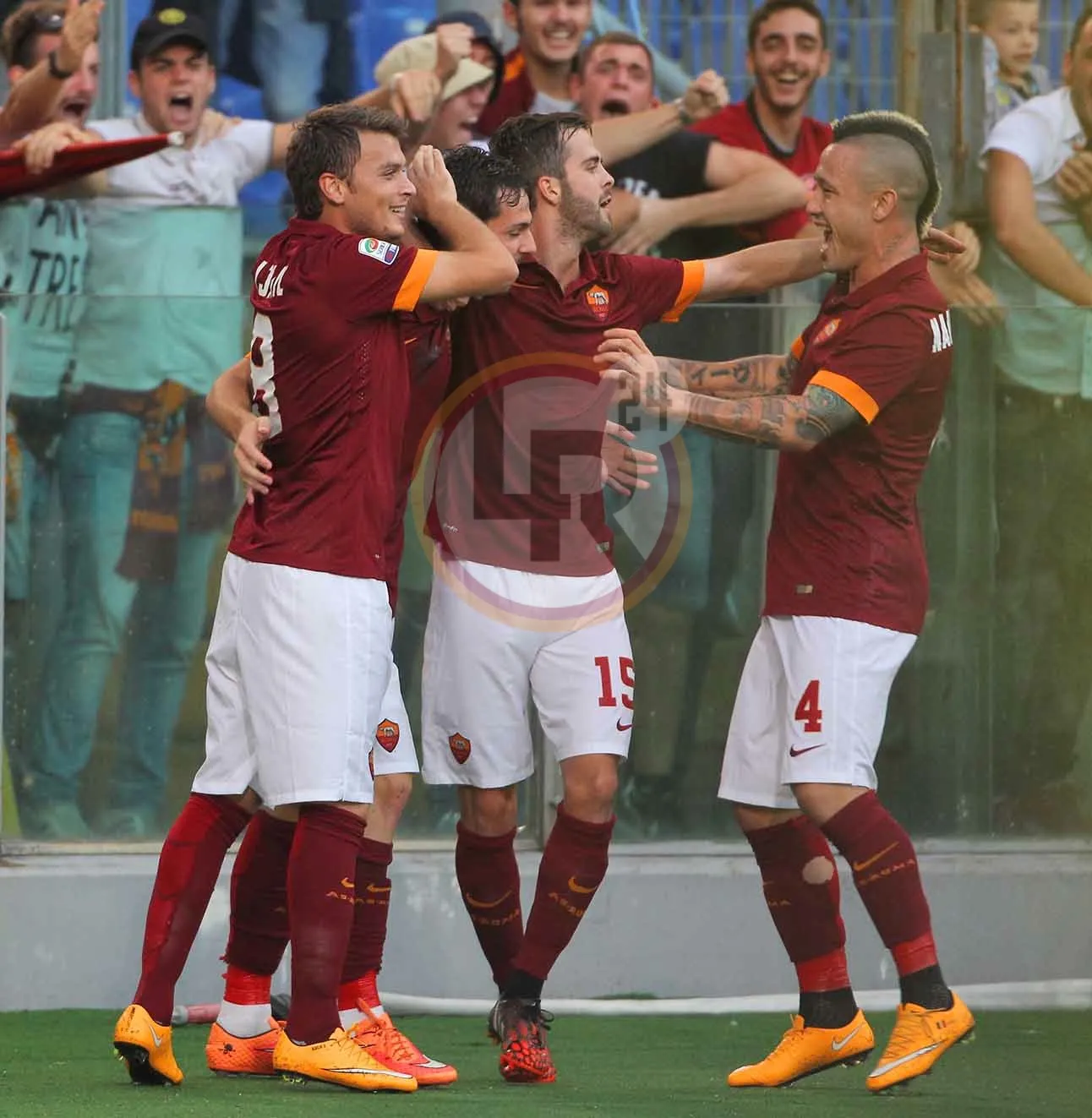 roma chievo esultanza gol 18102014 mancini