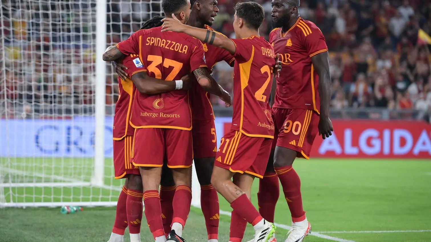 roma empoli squadra esultanza