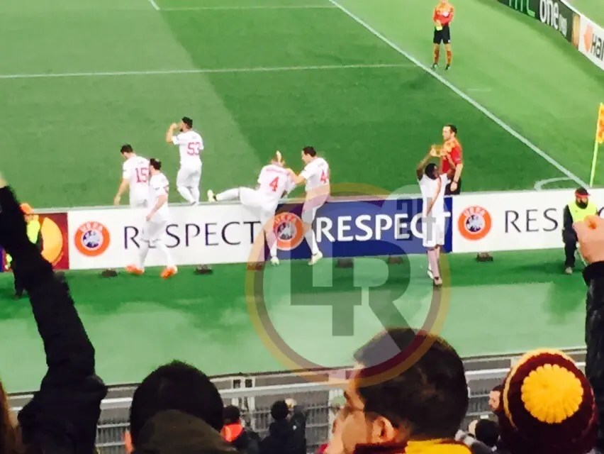 roma feyenoord esultanza roma 190215