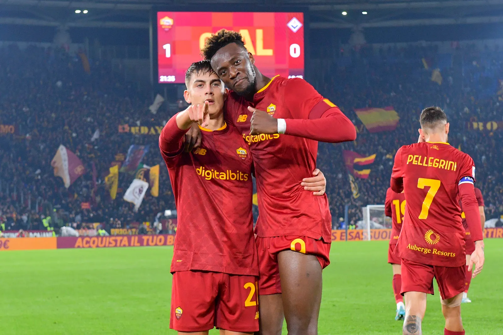 roma fiorentina dybala abraham