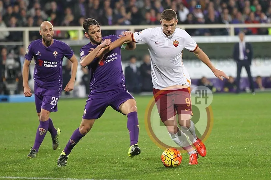 roma fiorentina dzeko 5 25102015 mancini