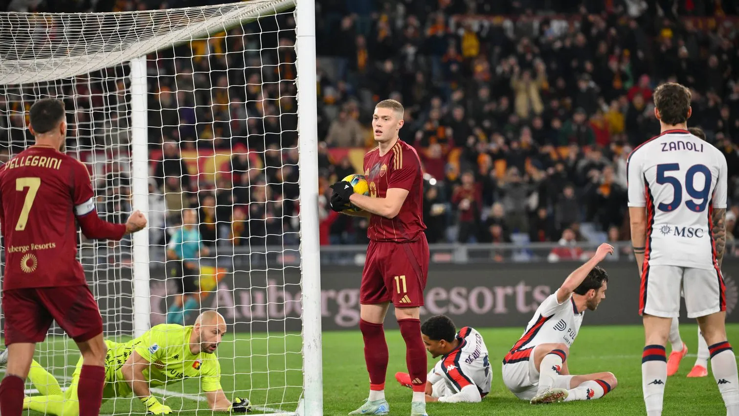 roma genoa dovbyk pellegrini 1