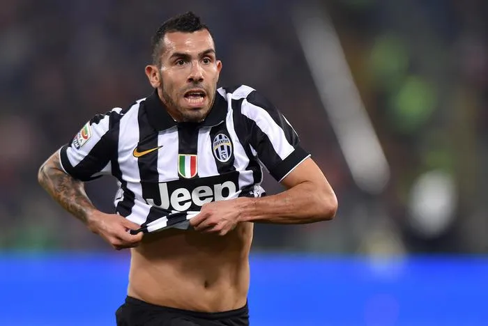roma juventus tevez esultanza 2