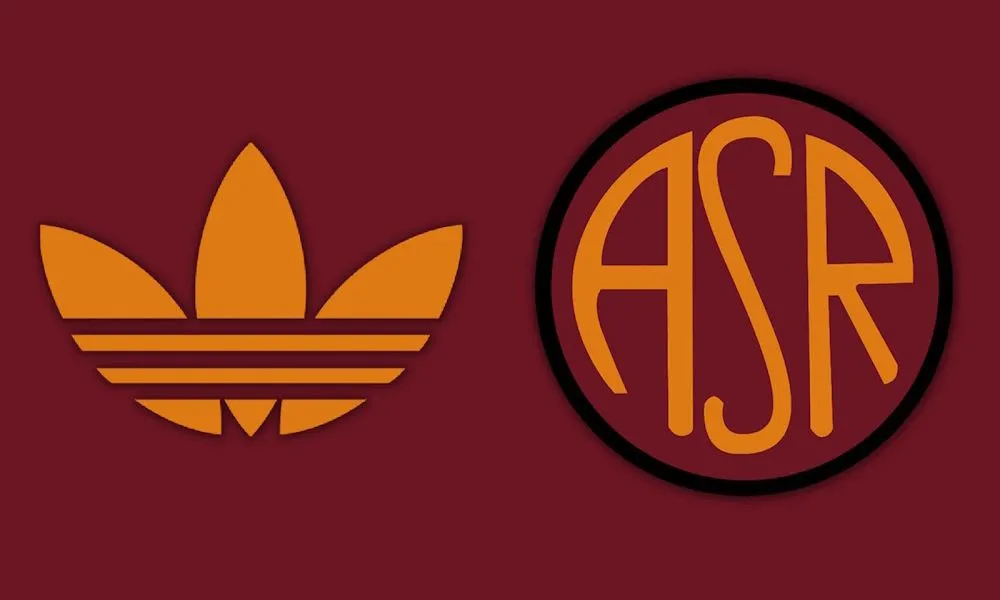 roma logo adidas trifoglio