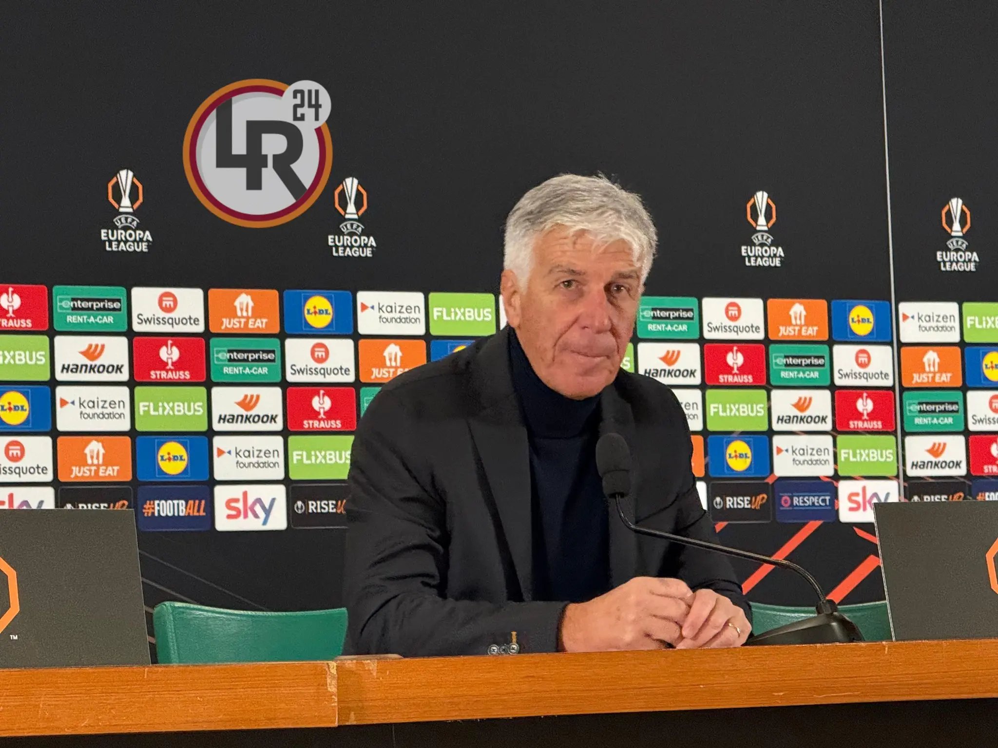 roma midtjylland gasperini conferenza stampa