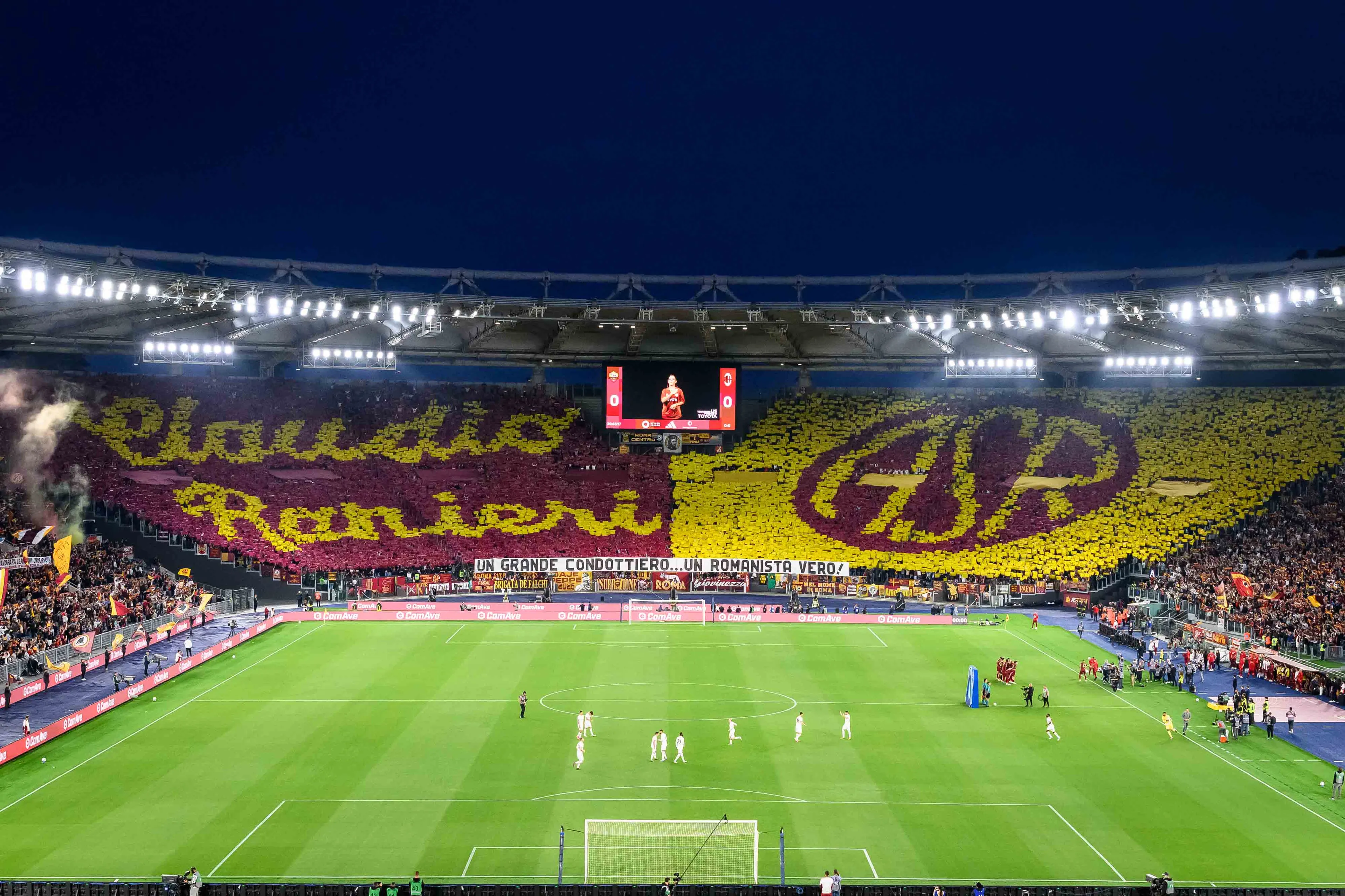 roma milan coreografia curva sud ranieri 2
