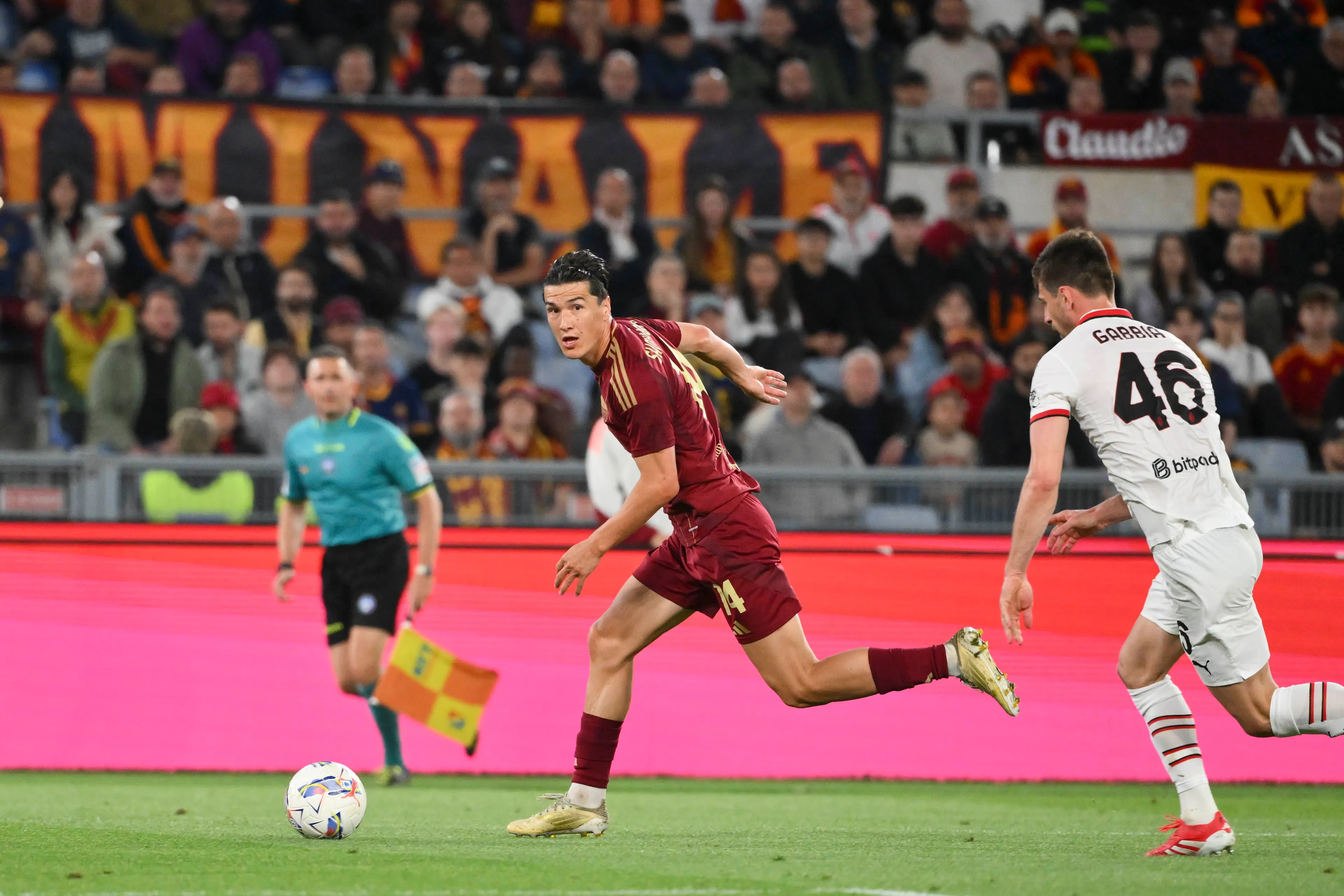 roma milan shomurodov gabbia