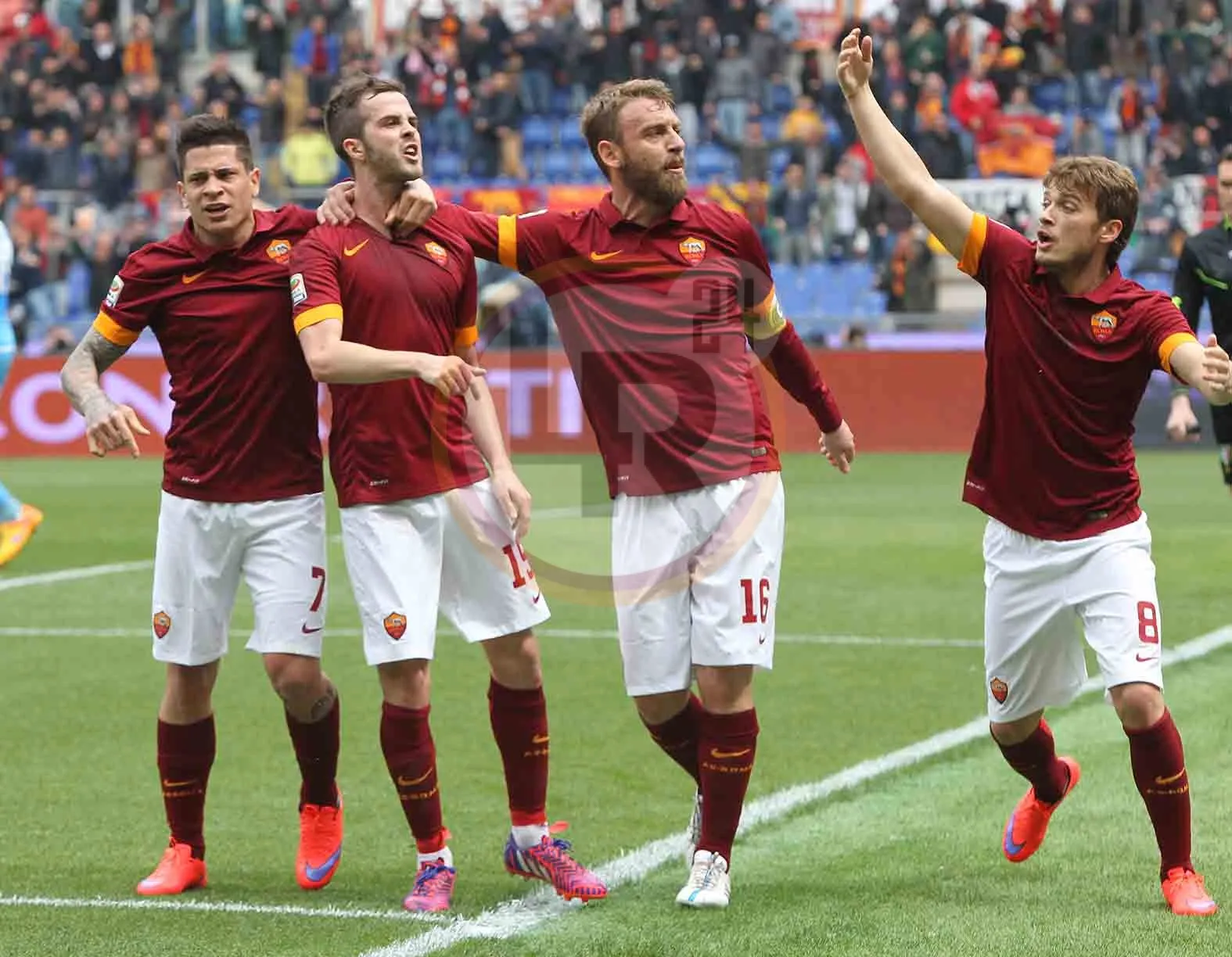 roma napoli esultanza 05042015 mancini
