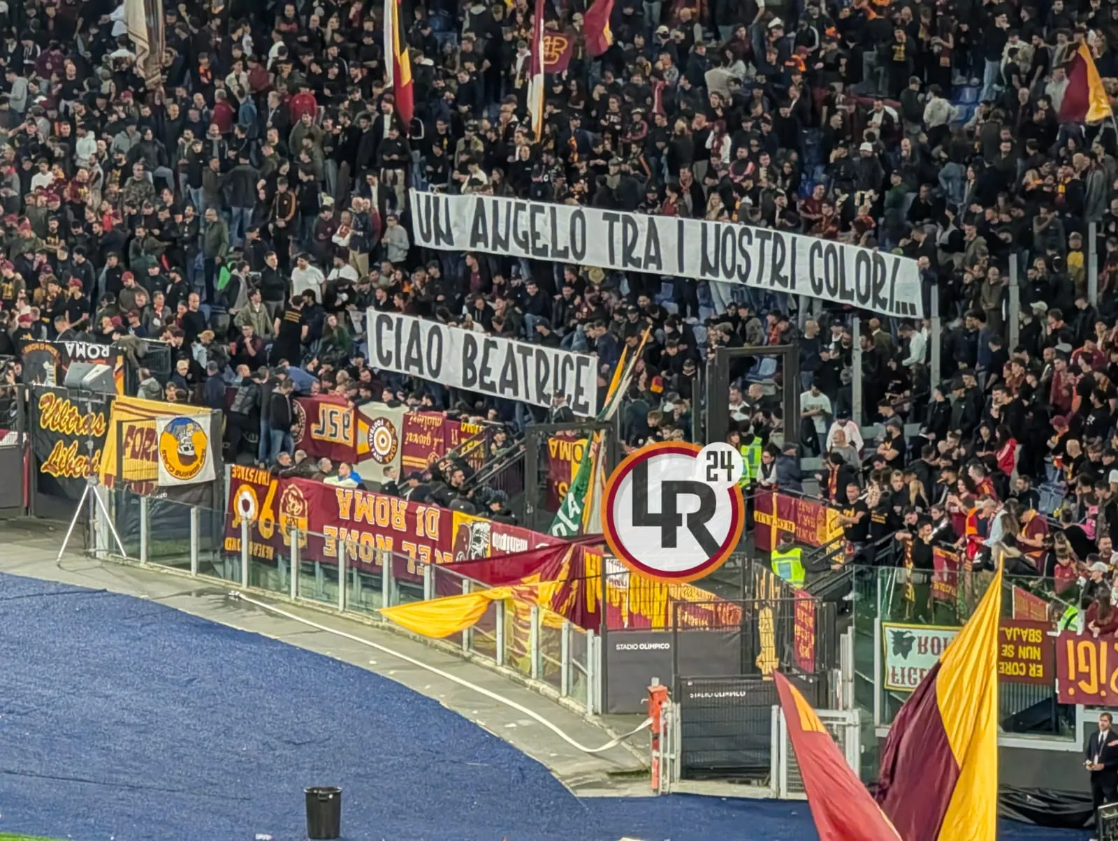 roma parma striscione curva sud beatrice