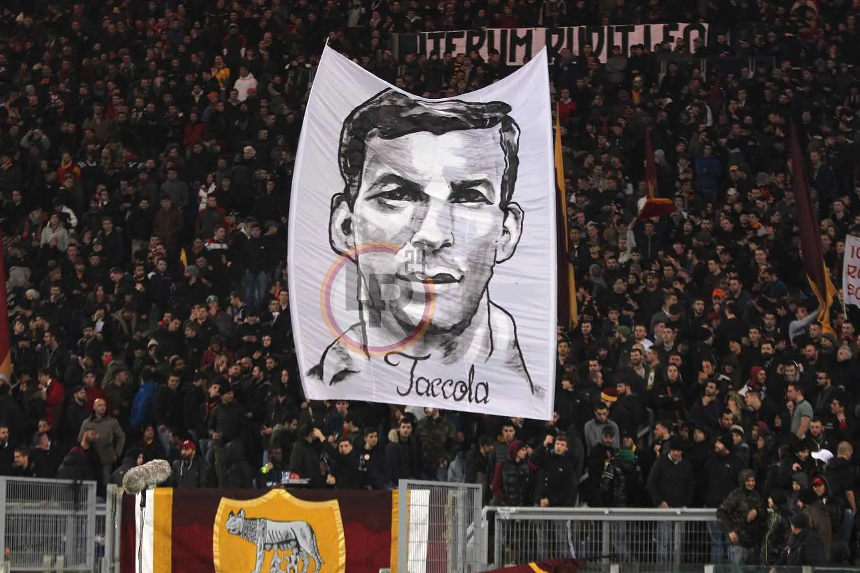 roma sampdoria striscione taccola