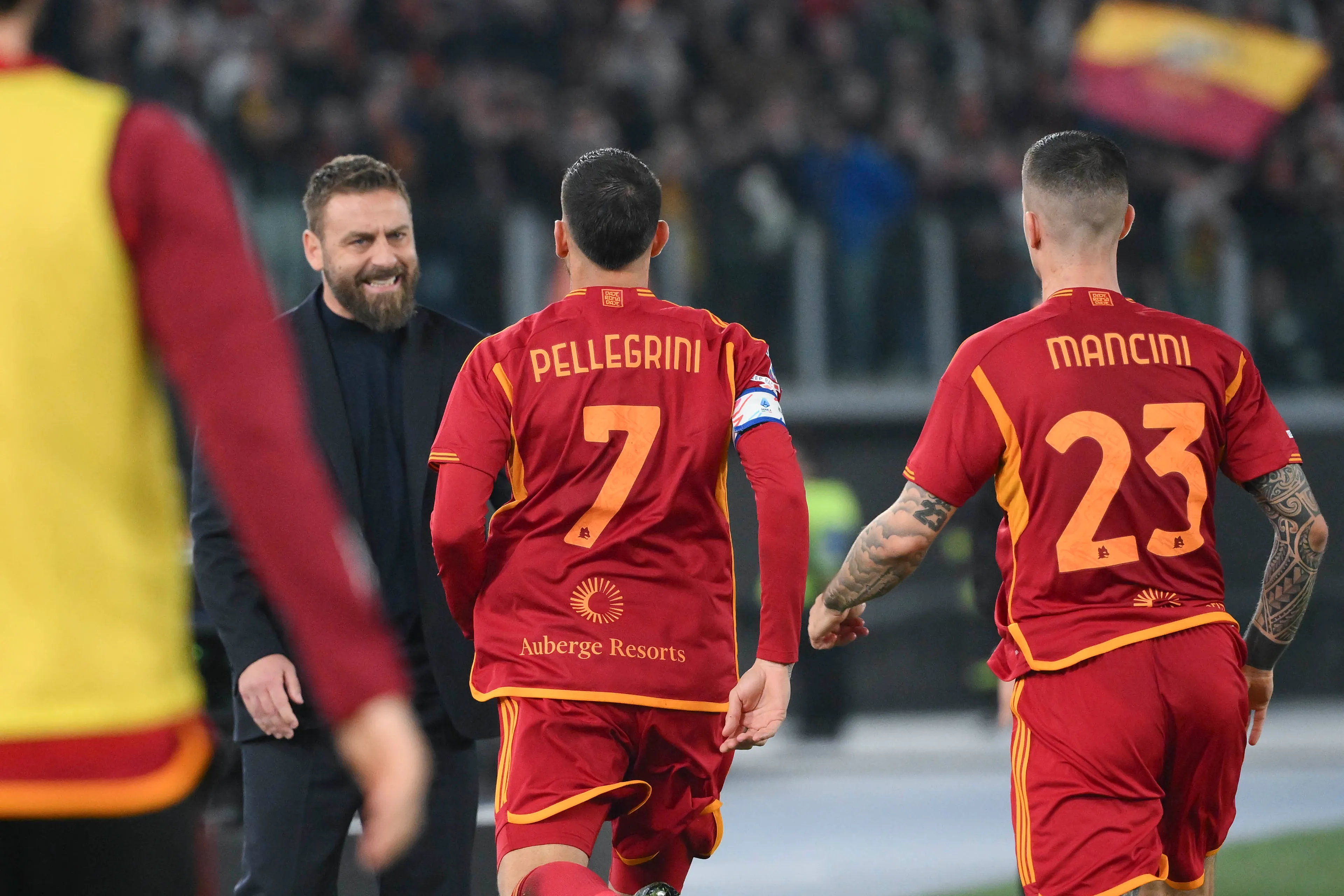 roma sassuolo pellegrini mancini 1